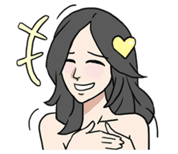 AsB - Comic Girls / Hair Clip Expression sticker #8348474