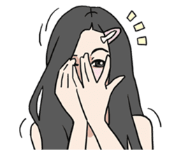 AsB - Comic Girls / Hair Clip Expression sticker #8348479