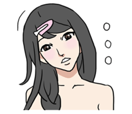 AsB - Comic Girls / Hair Clip Expression sticker #8348481