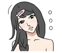 AsB - Comic Girls / Hair Clip Expression sticker #8348481