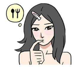 AsB - Comic Girls / Hair Clip Expression sticker #8348482