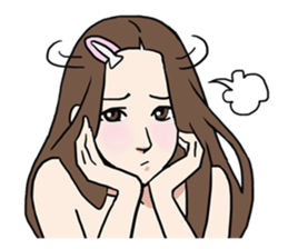 AsB - Comic Girls / Hair Clip Expression sticker #8348486