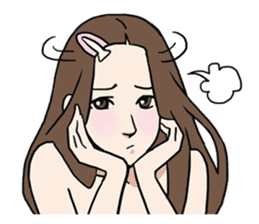 AsB - Comic Girls / Hair Clip Expression sticker #8348486