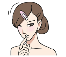AsB - Comic Girls / Hair Clip Expression sticker #8348488