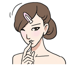 AsB - Comic Girls / Hair Clip Expression sticker #8348488