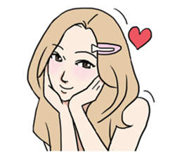 AsB - Comic Girls / Hair Clip Expression sticker #8348490
