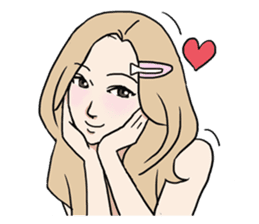 AsB - Comic Girls / Hair Clip Expression sticker #8348490