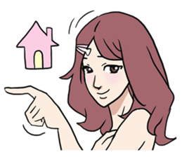 AsB - Comic Girls / Hair Clip Expression sticker #8348493