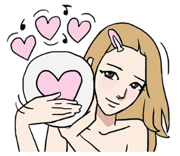 AsB - Comic Girls / Hair Clip Expression sticker #8348495