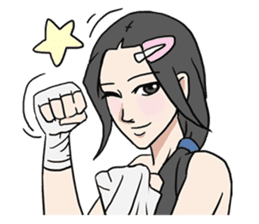 AsB - Comic Girls / Hair Clip Expression sticker #8348497