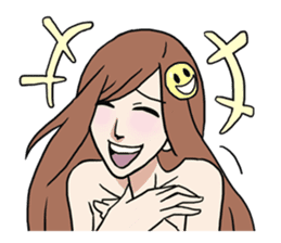 AsB - Comic Girls / Hair Clip Expression sticker #8348499