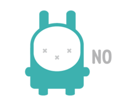 FU NI RABBIT sticker #8348946