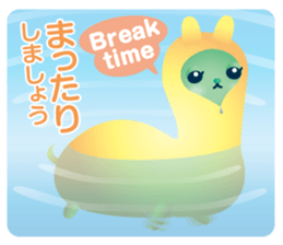 Rabbit type alien sticker #8349010