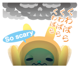 Rabbit type alien sticker #8349012