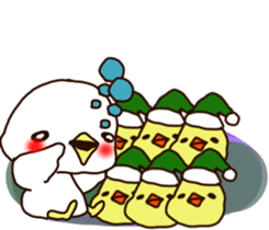 Rabbit Bear Bird and Chick sticker #8349022