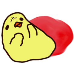 Rabbit Bear Bird and Chick sticker #8349025