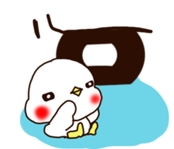 Rabbit Bear Bird and Chick sticker #8349030