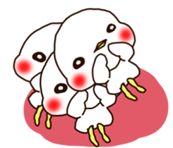 Rabbit Bear Bird and Chick sticker #8349041