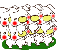 Rabbit Bear Bird and Chick sticker #8349044