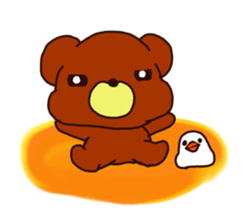 Rabbit Bear Bird and Chick sticker #8349050