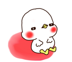 Rabbit Bear Bird and Chick sticker #8349055