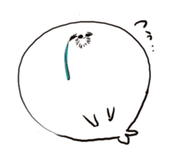 WhiteWhite seal sticker #8349201