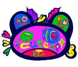 Catchy & poppy chu chu bear sticker #8349385