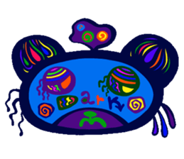 Catchy & poppy chu chu bear sticker #8349386