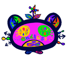 Catchy & poppy chu chu bear sticker #8349390