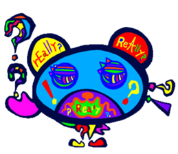 Catchy & poppy chu chu bear sticker #8349412