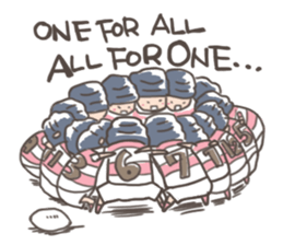 rugby boy's sticker #8349420