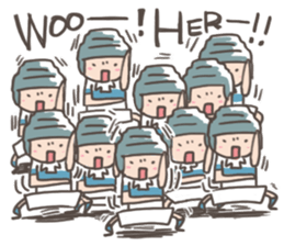 rugby boy's sticker #8349421