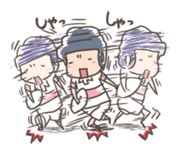 rugby boy's sticker #8349426
