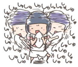rugby boy's sticker #8349427