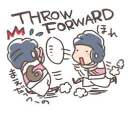 rugby boy's sticker #8349432