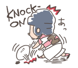 rugby boy's sticker #8349434
