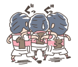 rugby boy's sticker #8349436