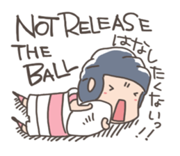 rugby boy's sticker #8349441