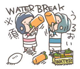 rugby boy's sticker #8349443