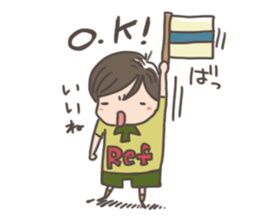 rugby boy's sticker #8349451