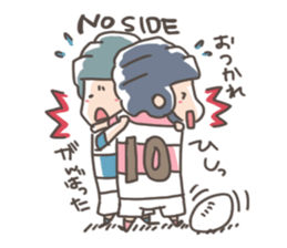 rugby boy's sticker #8349459