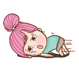 Sulky girl (EN) sticker #8349533