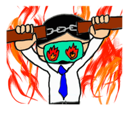 eye mask employee sticker #8349921