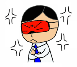 eye mask employee sticker #8349938