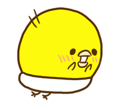 Masochistic baby chick sticker #8350345