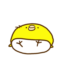 Masochistic baby chick sticker #8350360