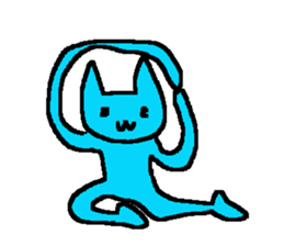 Life is yoga sticker #8350420