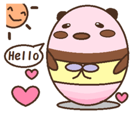 One day of a lovely panda sticker #8350660