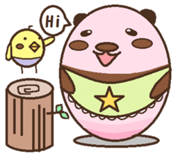 One day of a lovely panda sticker #8350661