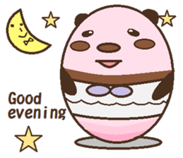 One day of a lovely panda sticker #8350662